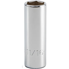 PROTO Proto J5022H Deep Hand Socket 11/16 in 3/8 Drive 6-pt