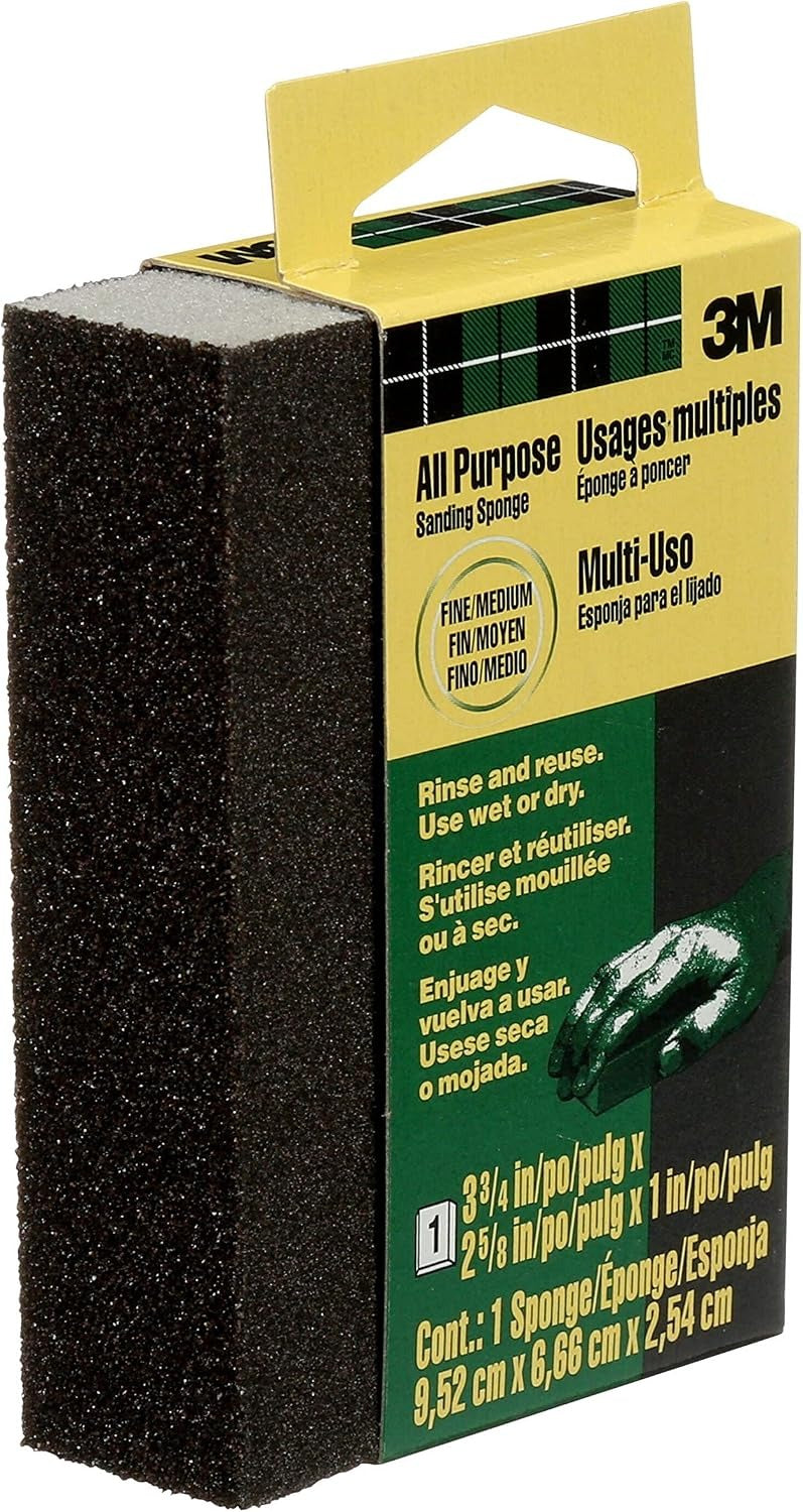 3M 3M 908NA Small Area Sanding Sponge 3-3/4 in x 2-5/8 in