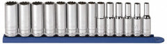 GEARWRENCH Gearwrench 80562 14pc 3/8 in Drive Metric Deep Socket Set