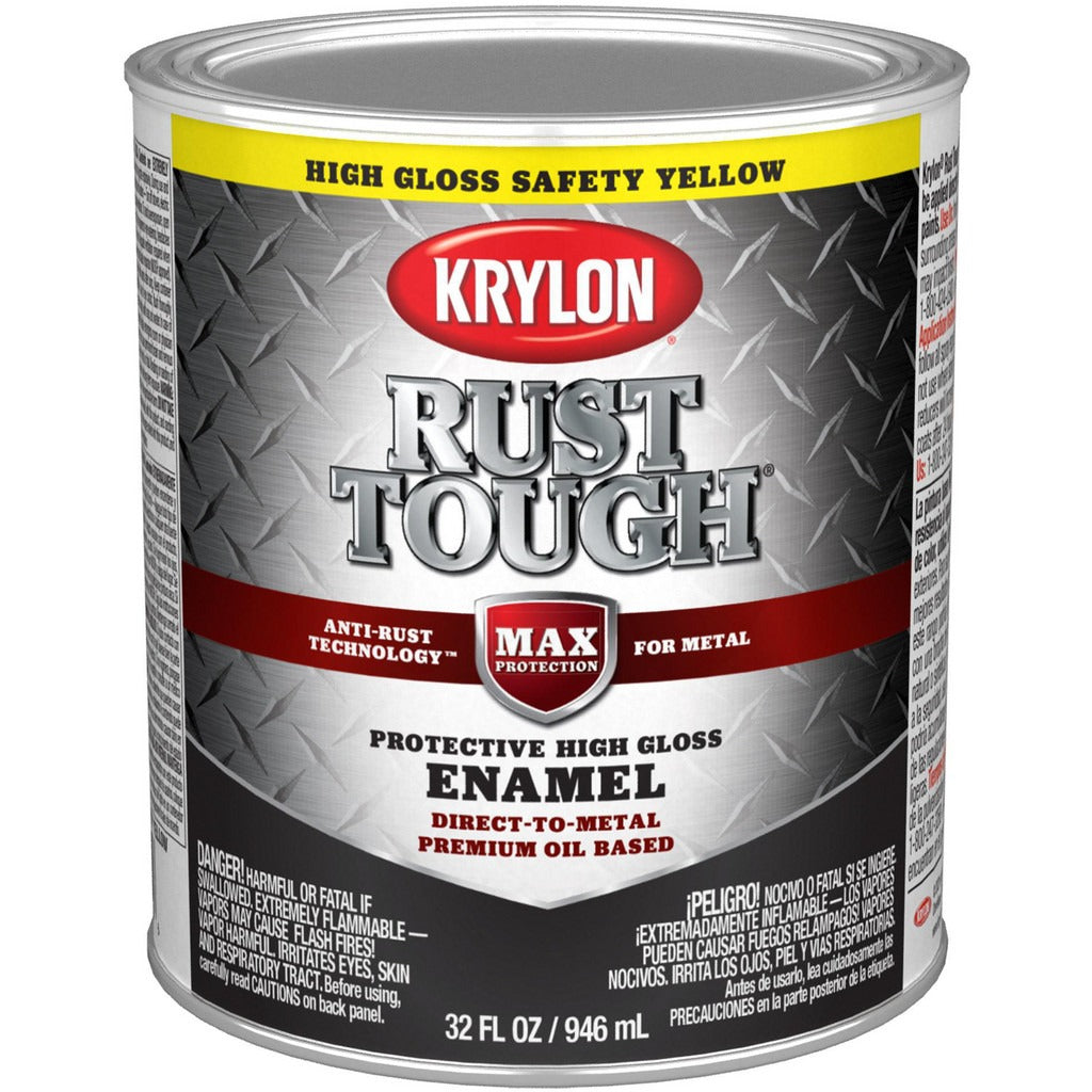 KRYLON Krylon K09713008 Brush-on Anti-rust Paint 1 Qt Safety Yellow