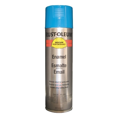 RUST-OLEUM Rust-Oleum V2124838 High Performance V2100 System Enamel Aerosol, 15 oz Can, Safety Blue, Gloss