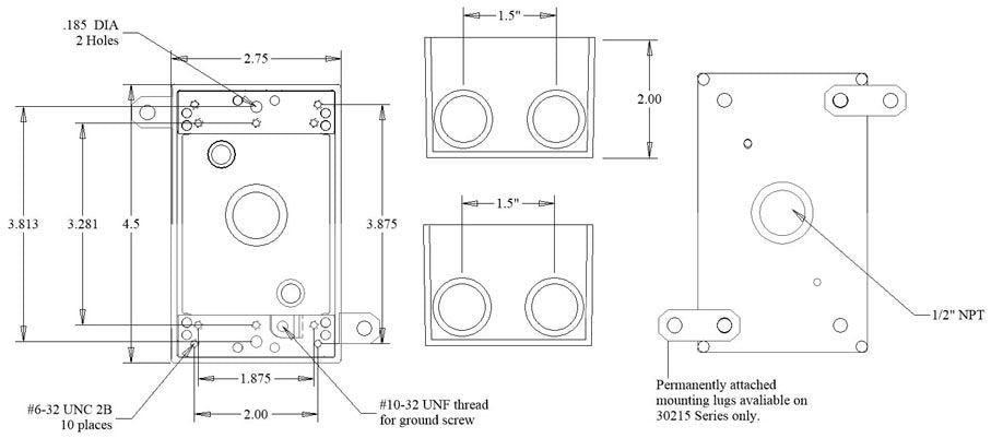 MULBERRY METAL PRODUCTS Mulberry Metal Products 30213 Weatherproof aluminum box 1 gang 18 cu-in (2.75 x 4.5 x 2 in)