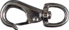 NATIONAL HARDWARE National Mfg N222-836 Nickel Snap Hook 3/4x3-3/8 in 10 Pack