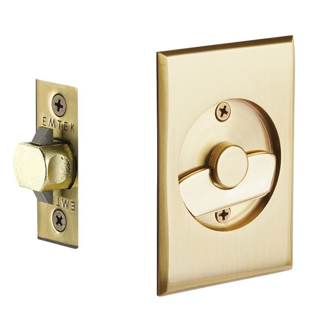 EMTEK Emtek 2015US7 Pocket Door Privacy Lock French Antique Brass