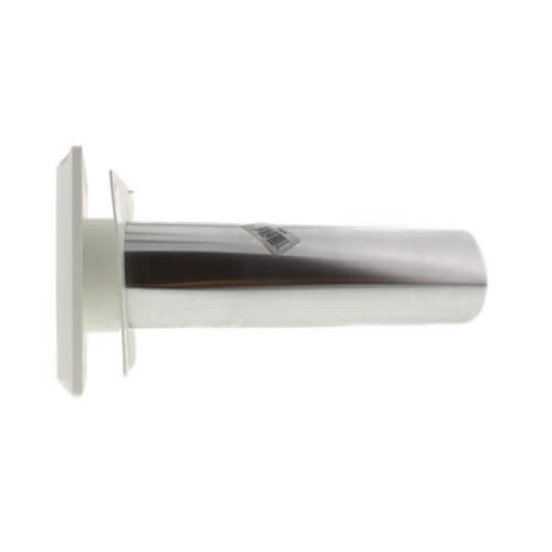 DIVERSITECH DiversiTech 650-036 3 Louvered Dryer Vent Hood, Pipe & Collar, Assembled (White)
