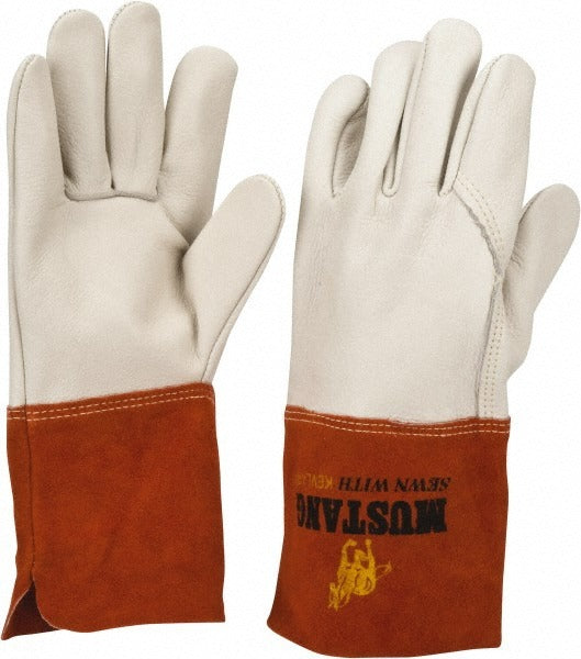 MCR SAFETY Mcr Safety 4950L Leather Welding Gloves Mig Tig Large