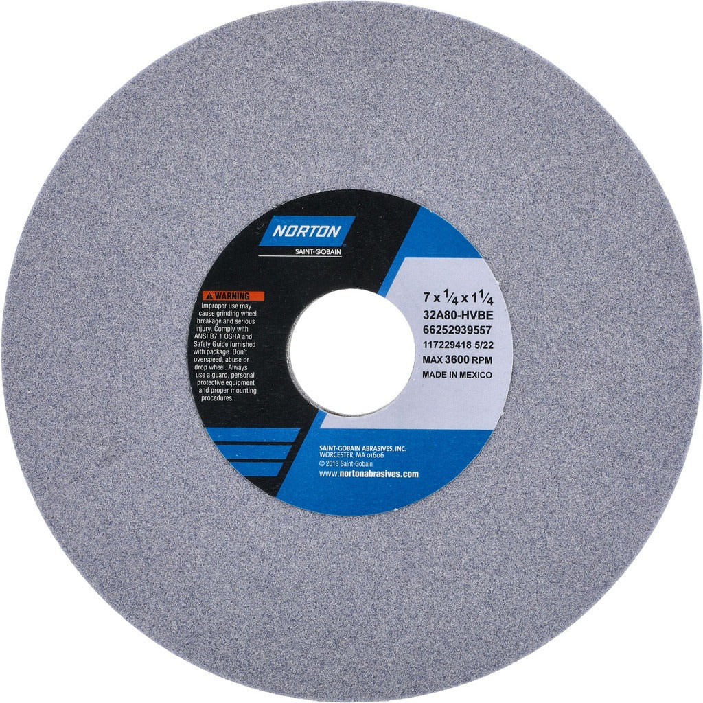 NORTON Norton 66252939557 Surface Grinding Wheel 80 Grit 7in