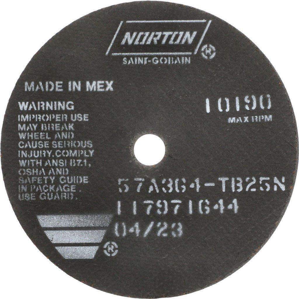 NORTON Norton 66252822973 Cut-off Wheel 6in Aluminum Oxide Type 1