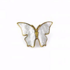 SCHAUB Schaub 891-PAR Cabinet Pull Mother of Pearl Paris Brass