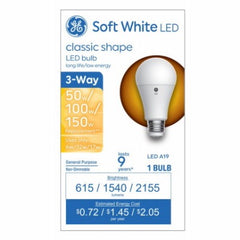 GE G E Lighting 93130566 3-way Led A19 Bulb 17W 2700K 6 Pack
