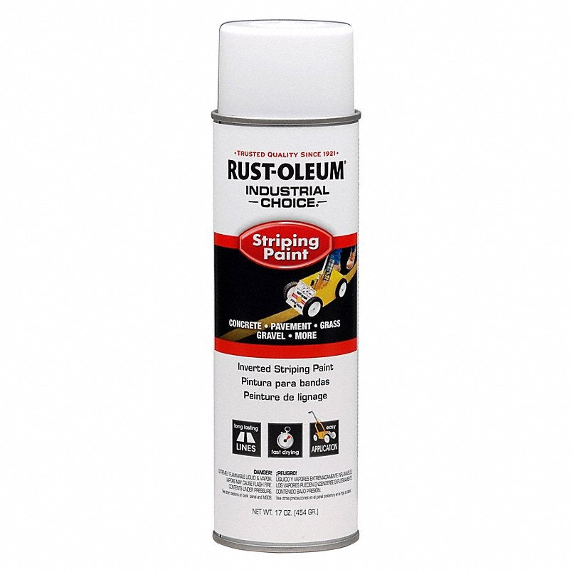 RUST-OLEUM Rust-oleum 1691838v Striping Paint White 20 Oz Aerosol