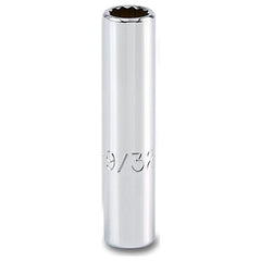 PROTO Proto J4709LT Deep Hand Socket 9/32 in 12-pt 1/4 Drive