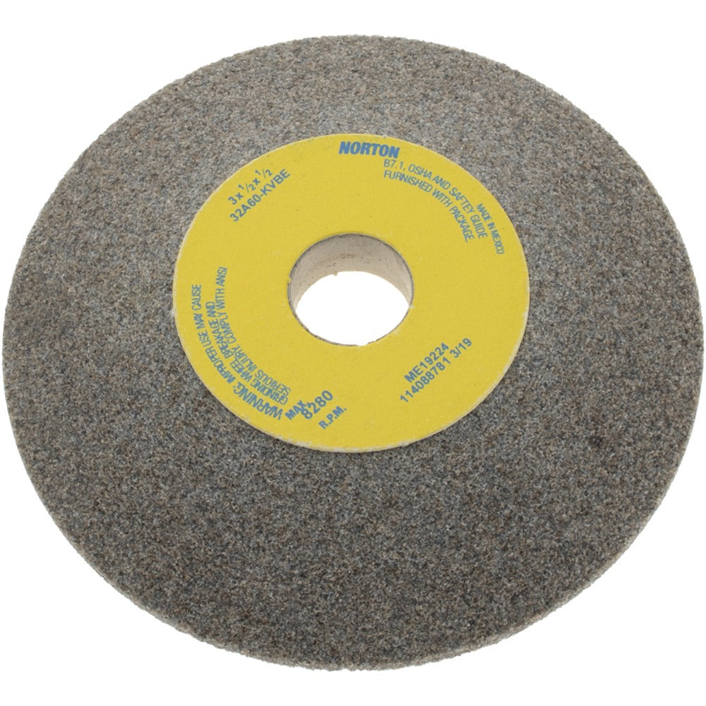 NORTON Norton 66243529046 Type 12 Grinding Wheel 3 in 60 Grit