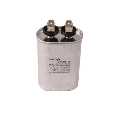 DIVERSITECH Diversitech 37125H Motor Run Capacitor 370V Oval 12.5uF