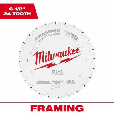 MILWAUKEE Milwaukee 48-41-0620 6.5 in 24T Framing Circular Saw Blade