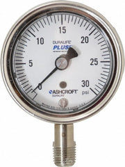 ASHCROFT Ashcroft 94326XLL Pressure Gauge 0-30 Psi 2.5 in Dial