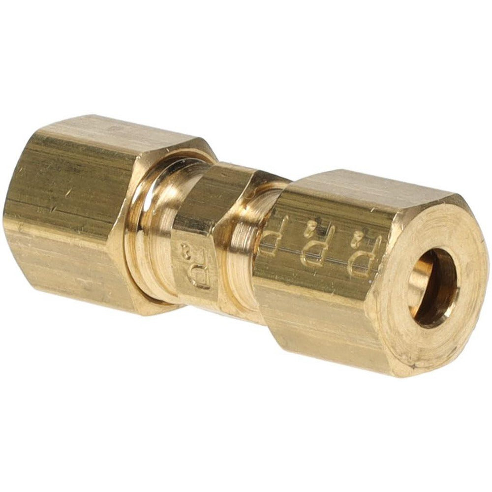 PARKER Parker 62C-3 Compression Tube Union 3/8-24 Brass Sae J-512