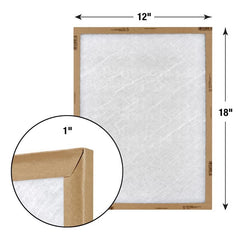 FLANDERS FILTERS Flanders Filters 10055.011218 EZ Flow Fiberglass MERV 1-4 Filter (12x18x1, 12 Pack) 10055-011218