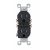 LEVITON Leviton T5320-E 15 Amp 125 Volt Tamper-Resistant Duplex Receptacle 2 Poles 3 Wires