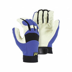 MAJESTIC Majestic 92348 Mechanics Gloves Pigskin Palm 12 Pack