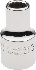 PROTO Proto J5409M 9 Mm 12-point 1/2 Drive Hand Socket