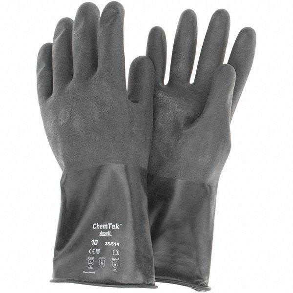 ANSELL Ansell 38514100 Chemical Resistant Gloves Ansi Level 3