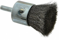 WEILER Weiler 98539 End Brush 1 in Steel Crimped Wire 22000 Rpm