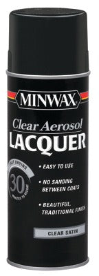MINWAX Minwax 15210 Clear Satin Brushing Lacquer 11.5 Oz Aerosol