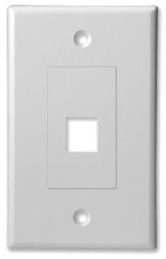SCP Scp 201d-wt 1-port Keystone Insert Wall Plate 10-pack
