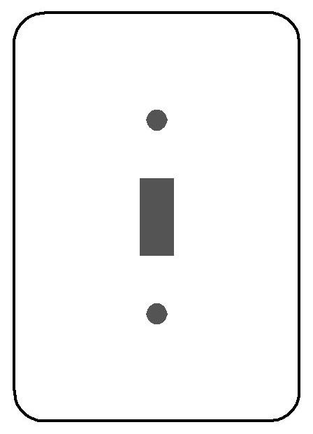 MULBERRY METAL PRODUCTS Mulberry Metal Products 76771 1-Gang Toggle Wallplate Maxi (Box 25)
