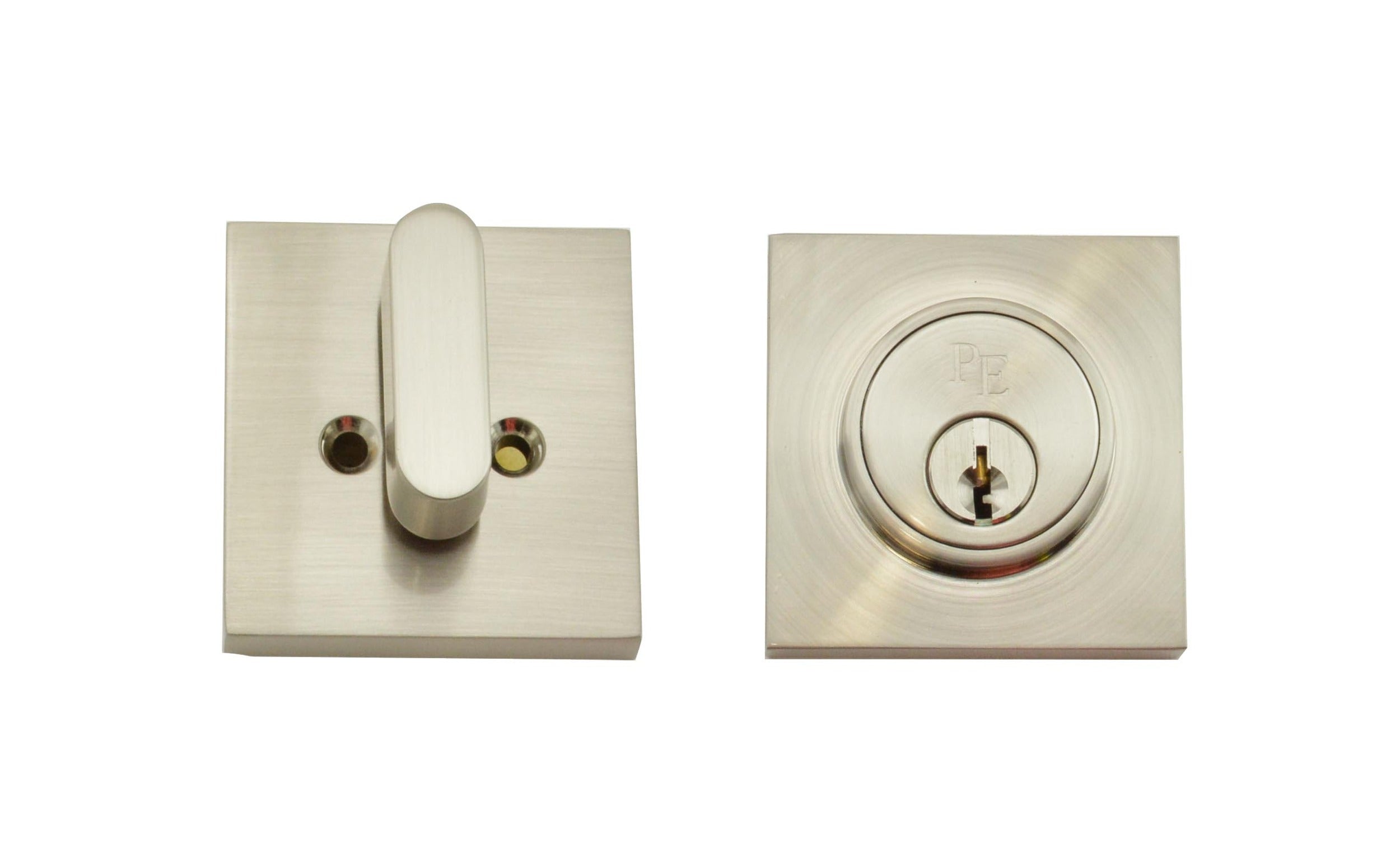 WESLOCK Weslock 00771-N-NFR22 Square Single Cylinder Deadbolt Satin Nickel
