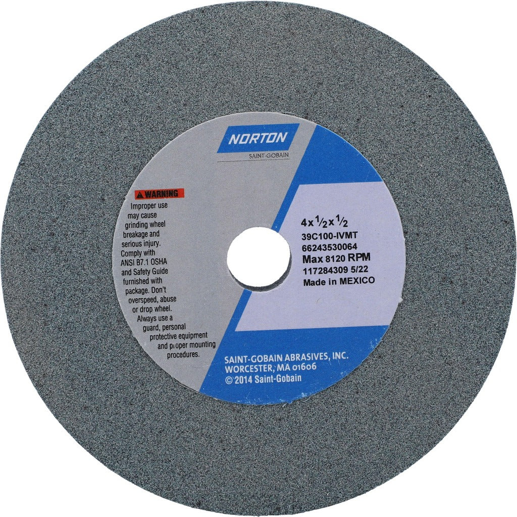 NORTON Norton 66243530064 Surface Grinding Wheel 4in 100 Grit
