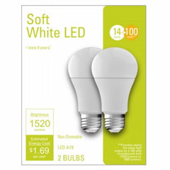 GE G E Lighting 32593 Led A19 Bulb 14W Soft White 2-pack