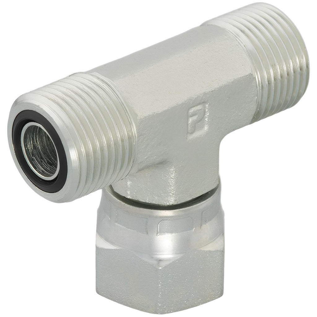 PARKER Parker 12 S6LO-S Swivel Branch Fitting Orfs Steel 3/4 in