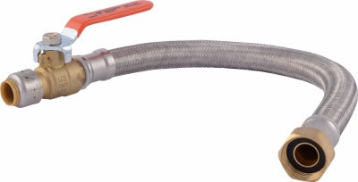 SHARKBITE Sharkbite U3068FLEX18BVLF Water Heater Connector Ball Valve
