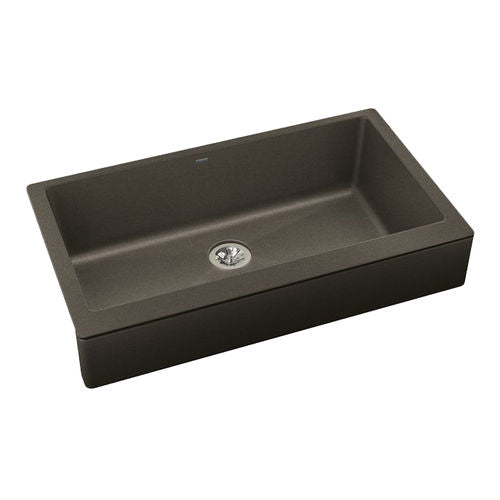 ELKAY Elkay ELXUFP3620CN0 Quartz Luxe Single Bowl Farmhouse Sink With Perfect Drain 35-7/8 inches x 20-15/16 inches x 9 inches