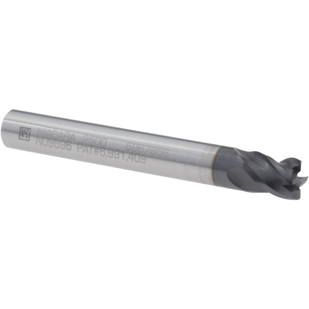 SECO TOOLS Seco 03084142 Corner Radius End Mill 1/4 in 4 Flute Altin