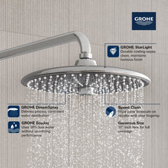 GROHE 26456000 Euphoria Multi Function Showerhead in Chrome
