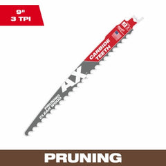 MILWAUKEE Milwaukee 48-00-5232 Ax Carbide Pruning Sawzall Blade 9in 3TPI
