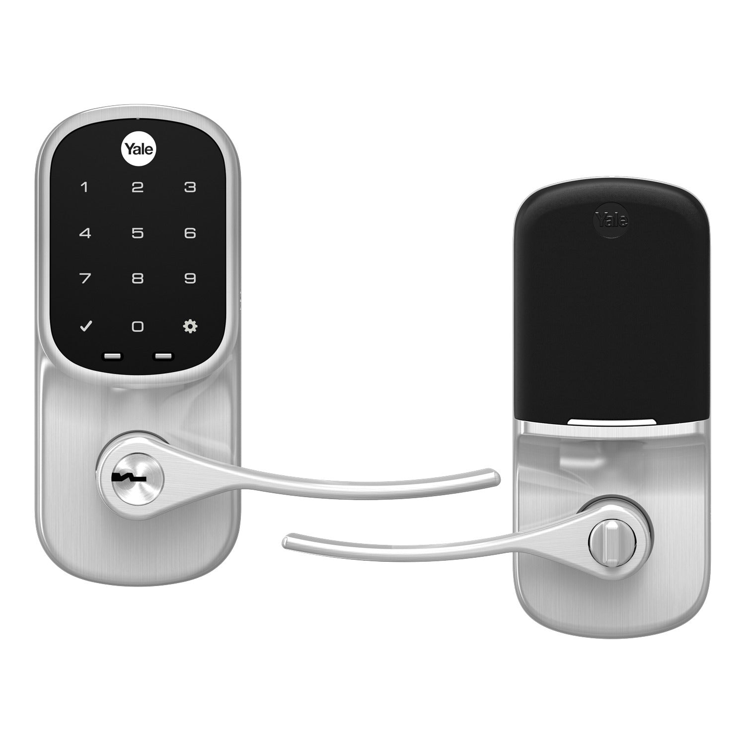 YALE Yale YRL226NR619 Touchscreen Lever Lock Satin Nickel