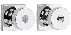 KWIKSET Kwikset 740PSKSQT-26S Pismo Entry Knob Smartkey Chrome