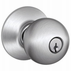 SCHLAGE Schlage Lock Co F80ORB626 Storeroom Lockset Satin Chrome