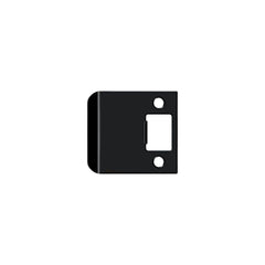 DELTANA Deltana SPE250U19 Extended Lip Strike Plate Black