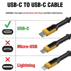 DEWALT Dewalt 131 0021 DW2 Reinforced Type C Cable 10 ft