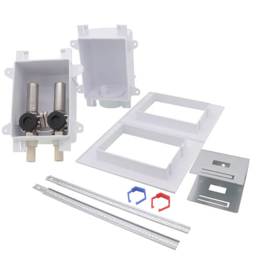 SIOUX CHIEF Sioux Chief 696-2313CF Ox Box 1/2 CPVC Washing Machine Outlet Box with Valve