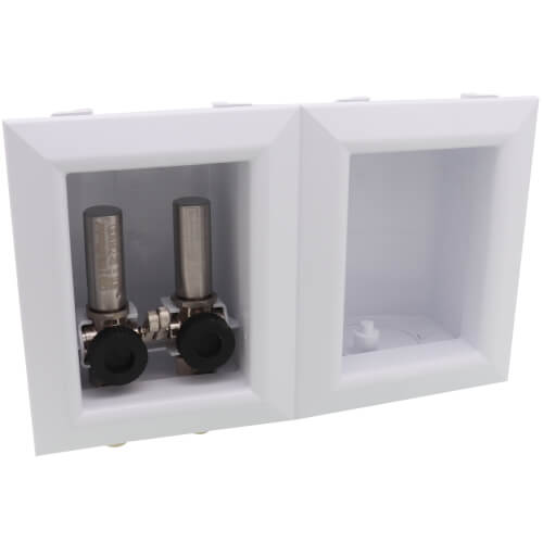 SIOUX CHIEF Sioux Chief 696-2313CF Ox Box 1/2 CPVC Washing Machine Outlet Box with Valve