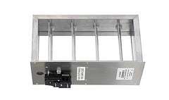 ZONEFIRST Zonefirst ZDBP0824 Plug-In-Play Bottom Mount Zone Damper 12 Vdc (08x24) ZDBM