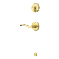 KWIKSET Kwikset 971SELLH-4 Sedona Lever Handleset Trim Satin Brass