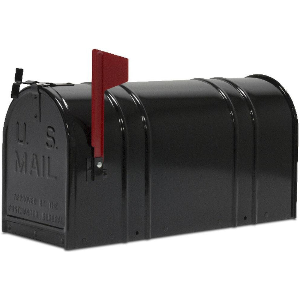 TAPCO Tapco 166-00029 Galvanized Steel Mailbox Black 21 in