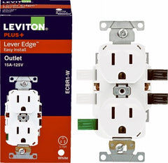 LEVITON Leviton R12-ECBR1-00W Tamper Resistant Duplex Receptacle